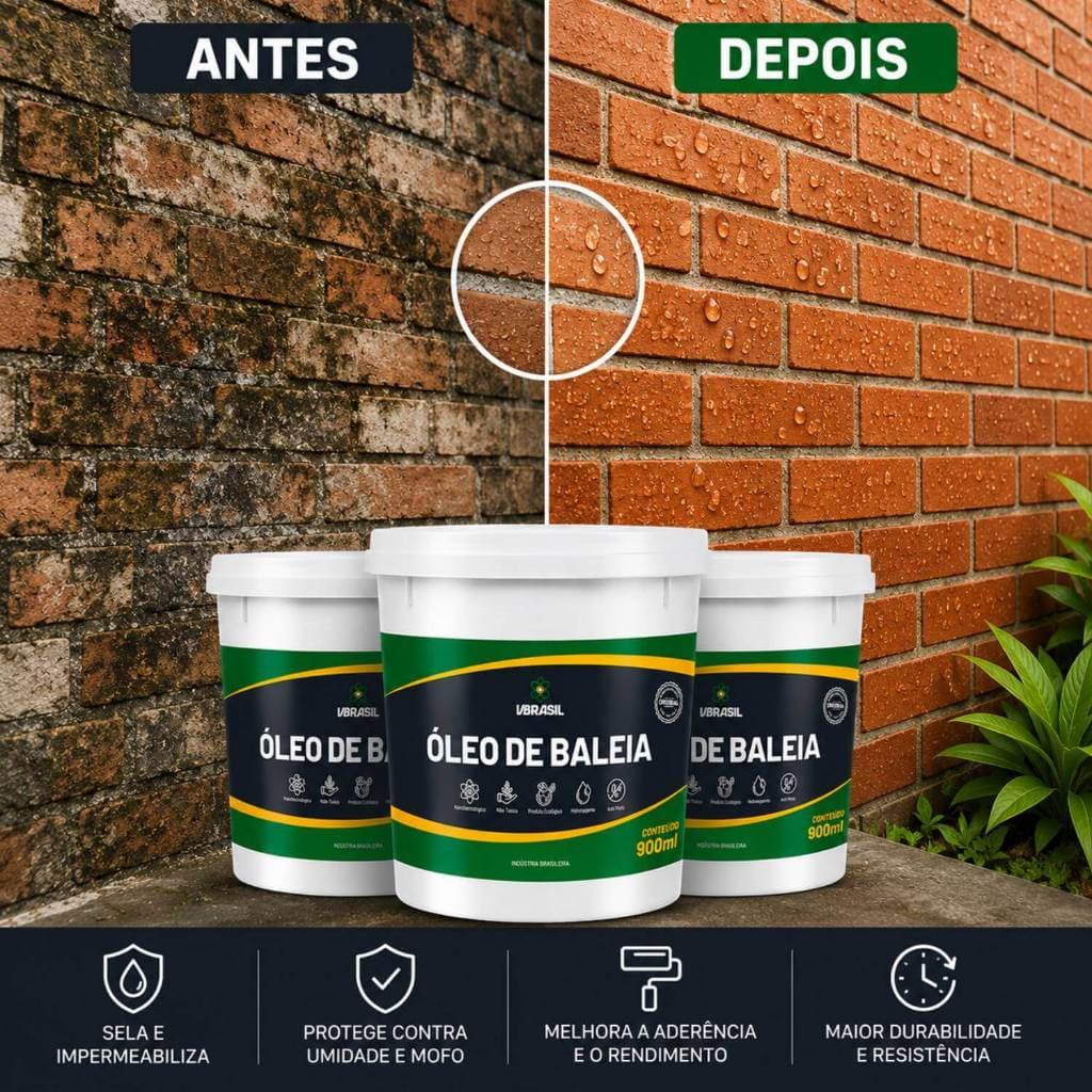 Kit 3 Óleos De Baleia Resina Multiuso Incolor 900ml