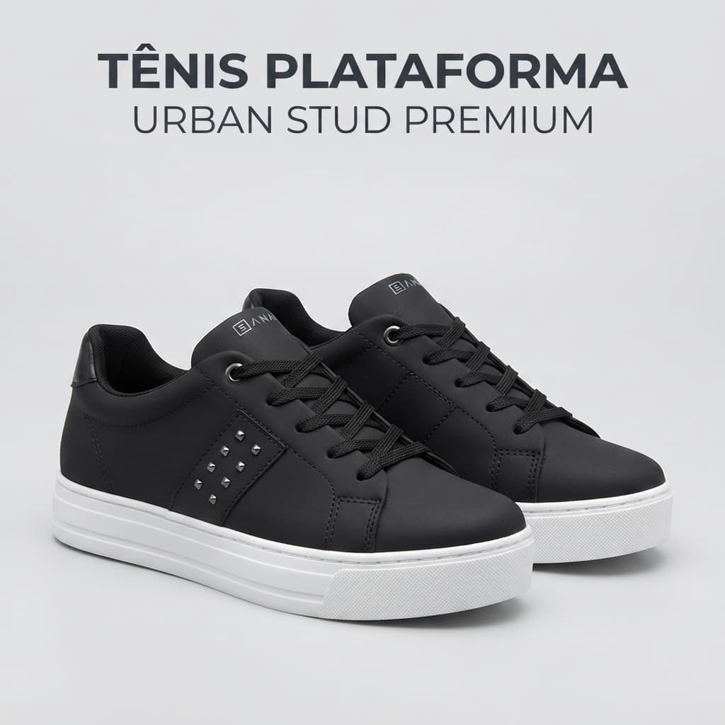 Tênis Feminino Casual Plataforma Confortavel Básico Modinha