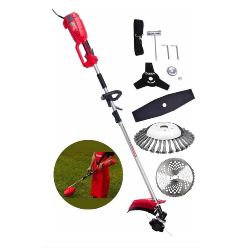 Roçadeira Aparador De Grama Branco Br1300 C + Lamina + Disco
