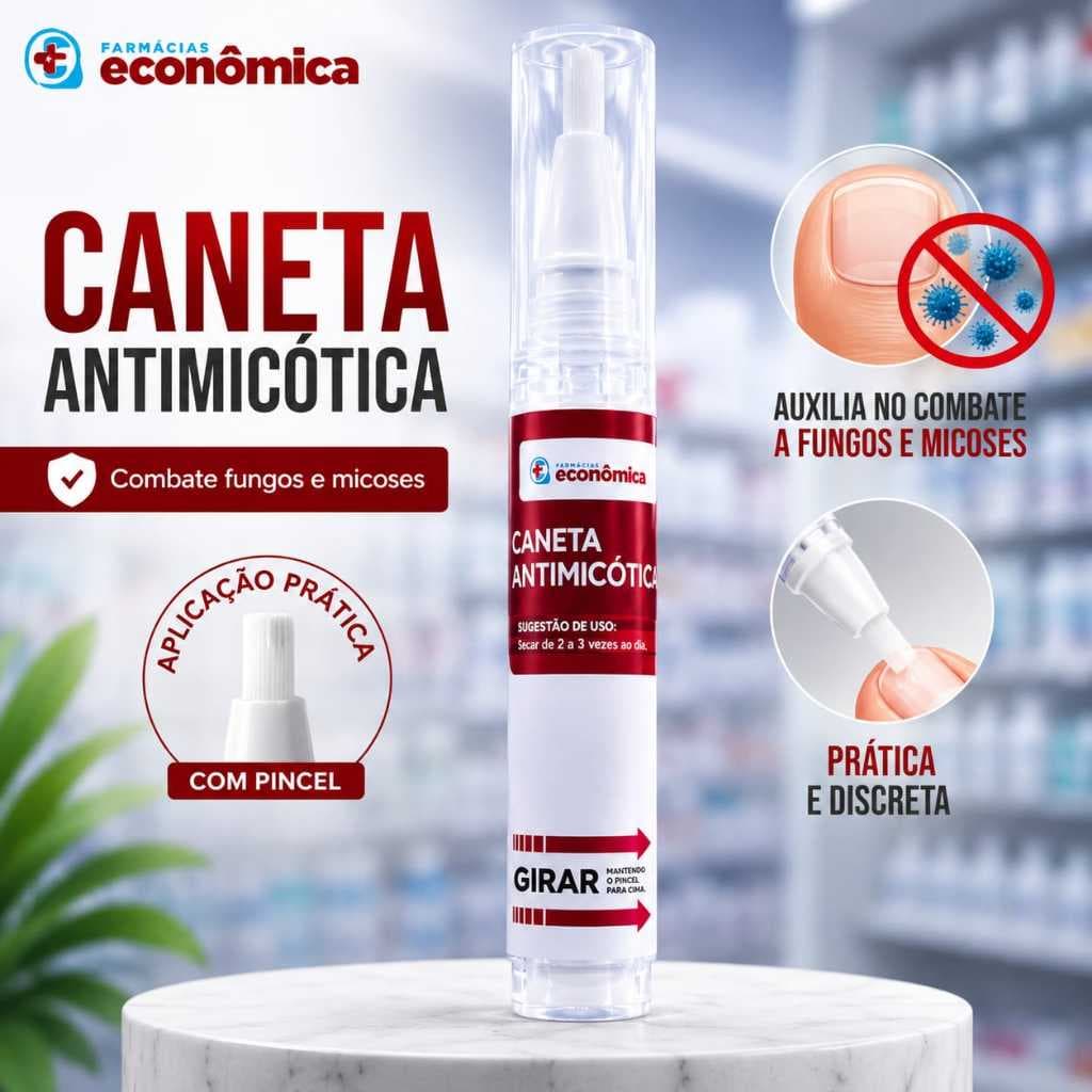 Caneta Antimicótica 5ml Fluconazol E DMSO - Fácil Aplicação