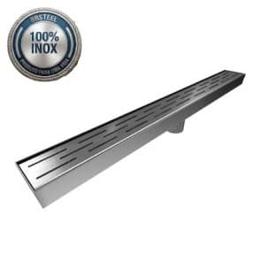 Ralo Linear Inox Decorativo Grelha Oblongo Premium BR Steel Banheiro Direto Fábrica