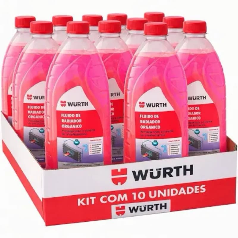 unidade 1litro de aditivo radiador Wurth linha rosa