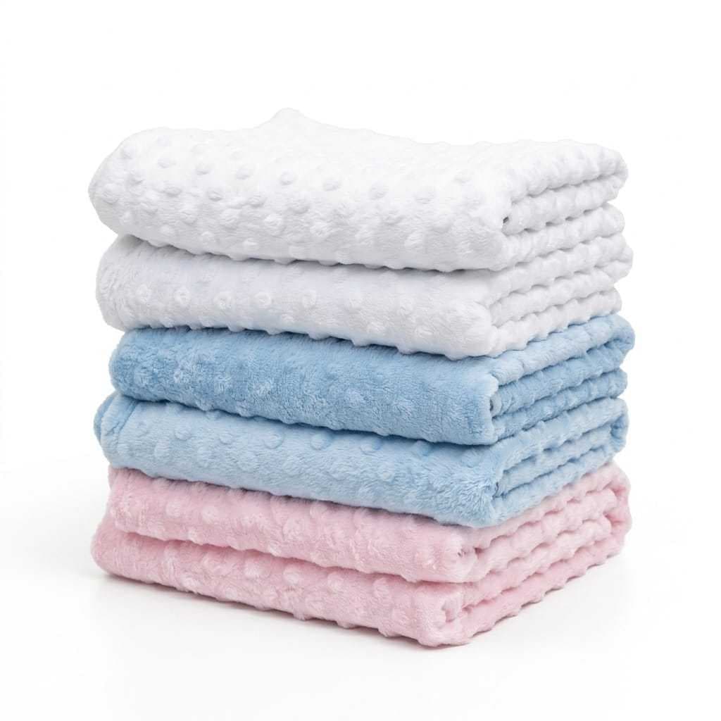Kit 2 Mantinhas Bebê 100 x 80 cm Maternidade Soft Bolha Pipoquinha