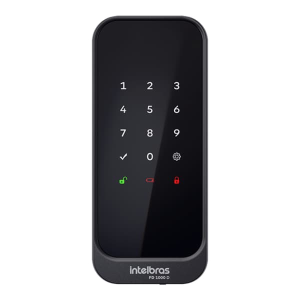 Fechadura Intelbras FD 1000 D Preta de Sobrepor com Senha