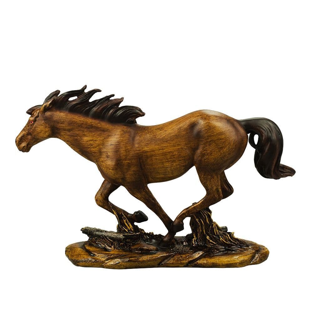 Cavalo Marrom 31cm - Resina Animais