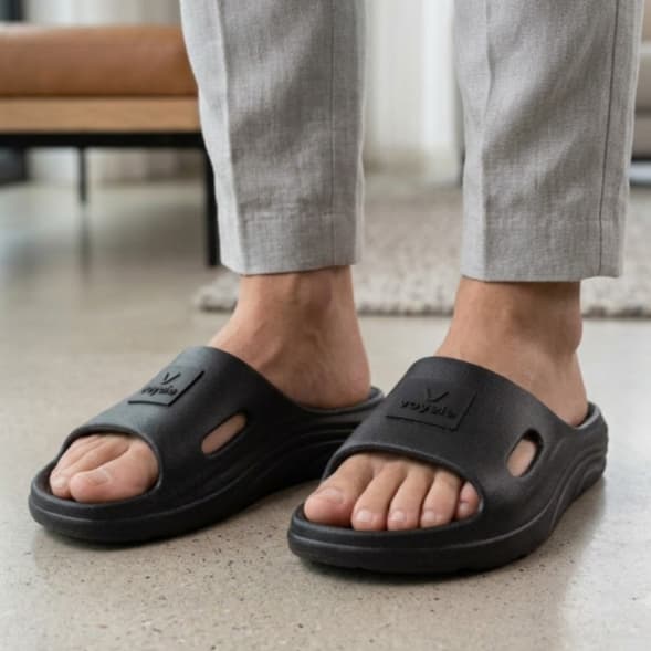 Chinelo Nuvem Masculino Slide Ortopédico Macio Confortável em EVA Ideal para Pós Corre
