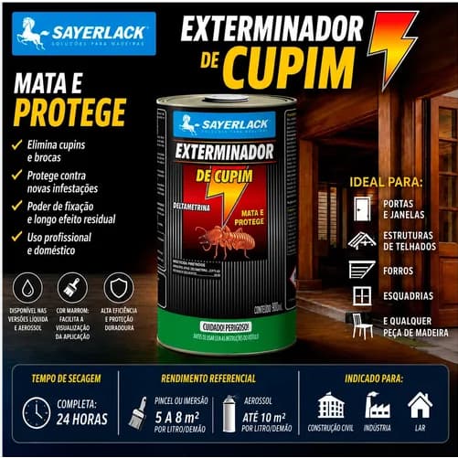 Exterminador De Cupim Anti Cupim 900ml Sayerlack