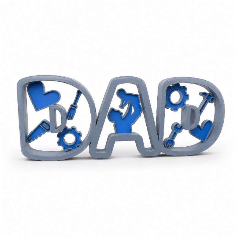 Presente Dia dos Pais DAD 3D | Decoração de Mesa Criativa para Pai | Enfeite Super Pai