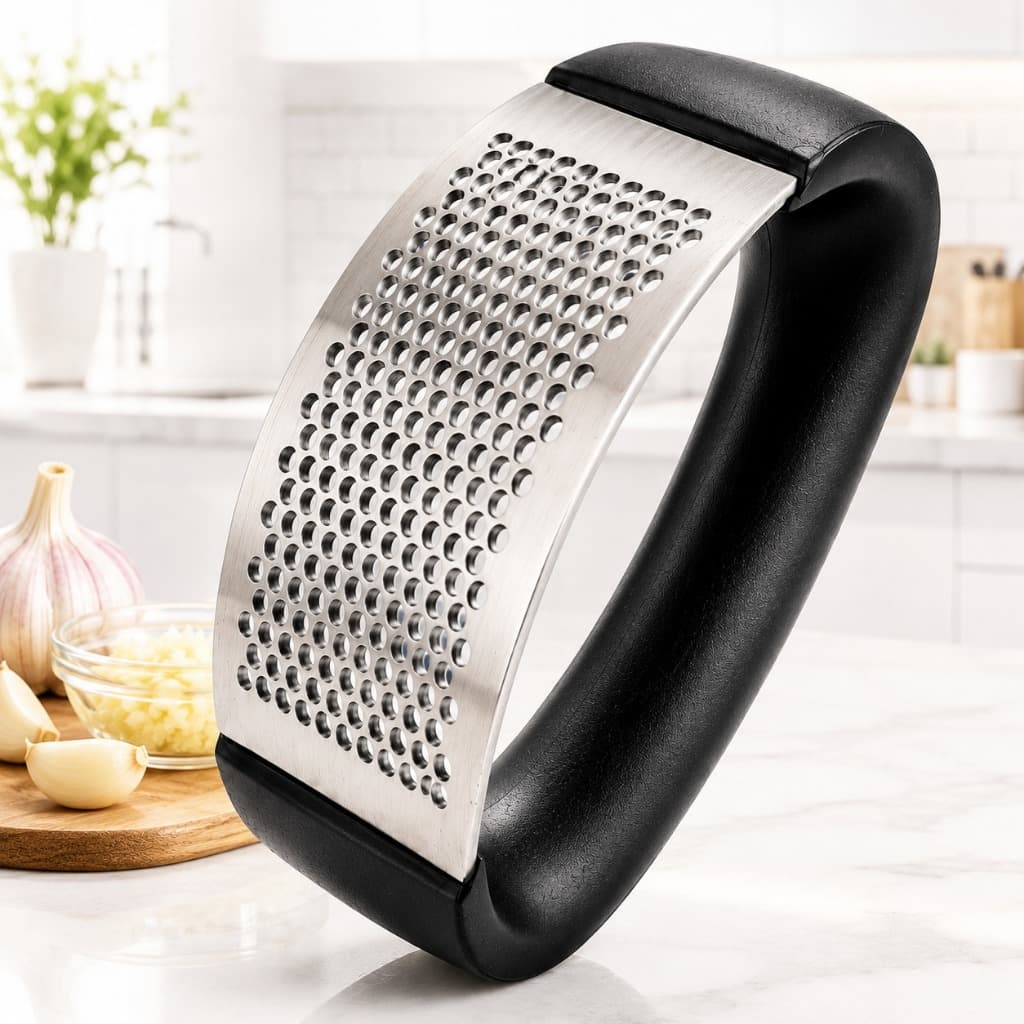 Amassador De Alho Inox Manual Triturador De Alho Resistente Fácil Limpeza Utensílio Cozinha Doméstica