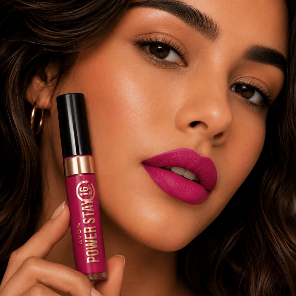Batom Líquido Matte Avon Power Stay 16h Rosa Magenta