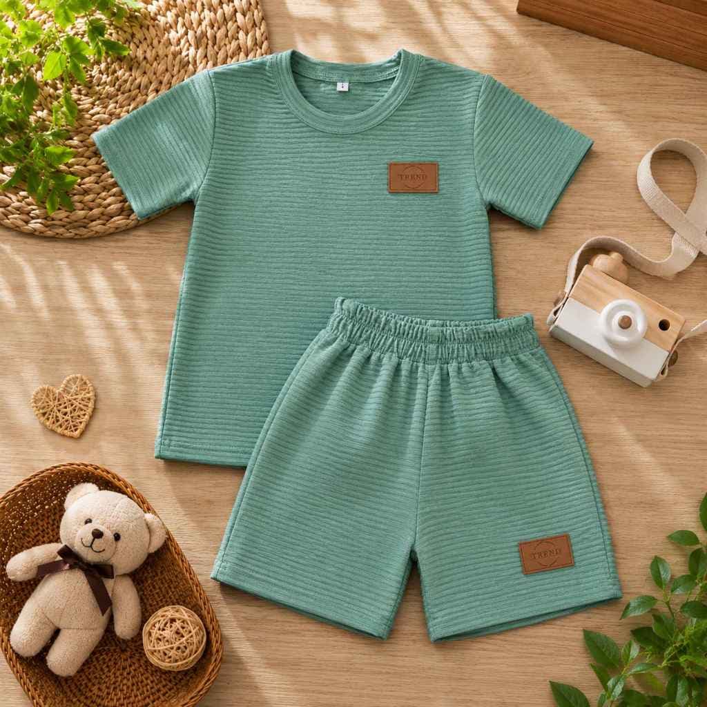 Conjunto  Verão Masculino Infantil Anarruga Camisa e Short