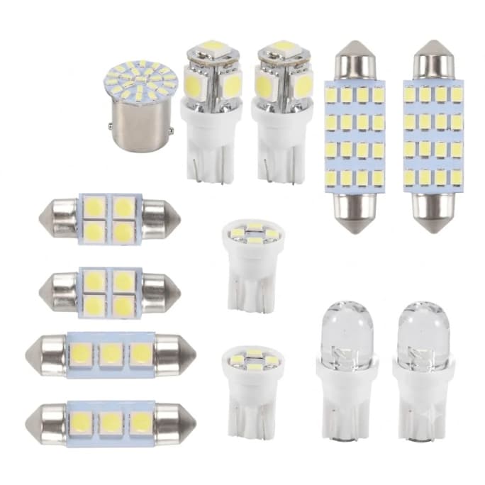 Kit De De 13 Unidades Luzes Led Internas T10 36mm Adicionar aos favoritos