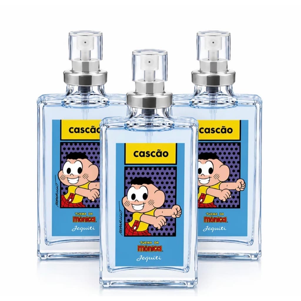 Colônia Infantil Cascão Jequiti 25ml Turma da Mônica Lançamento Escolha seu Kit