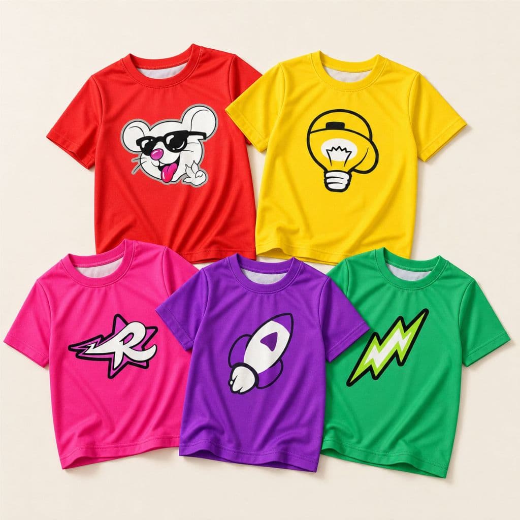 Camiseta Infantil Emilly Vick Dos Rosa Cores Diversas Estampada