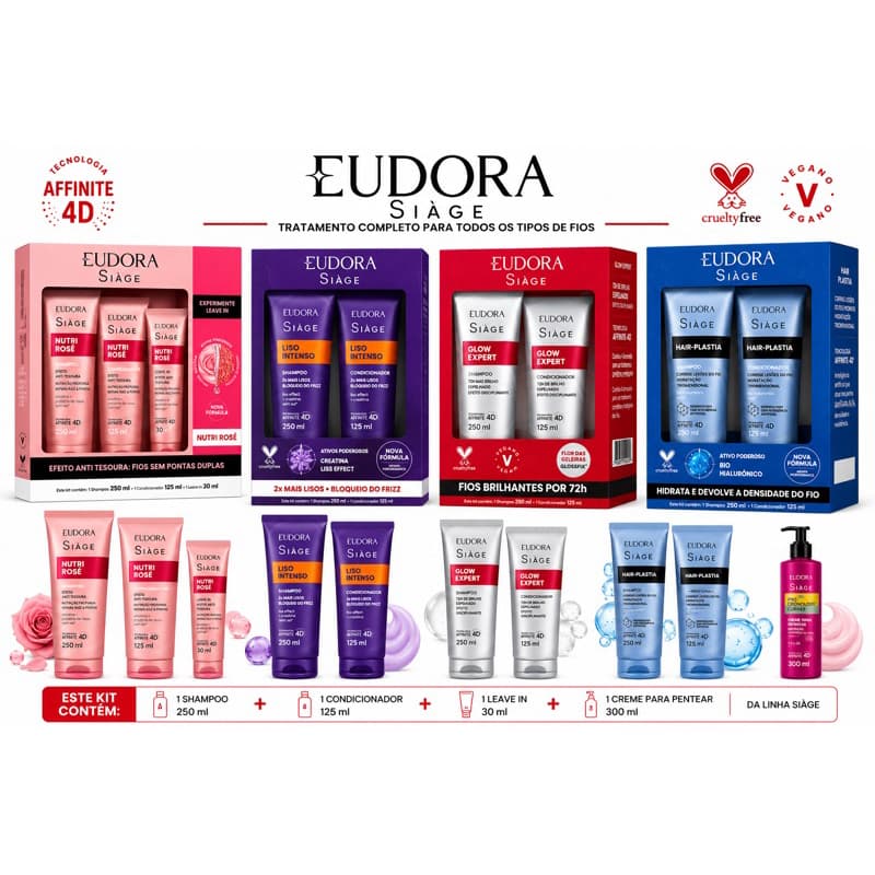 Eudora Siàge – Tratamento Profissional para Todos os Tipos de Cabelo