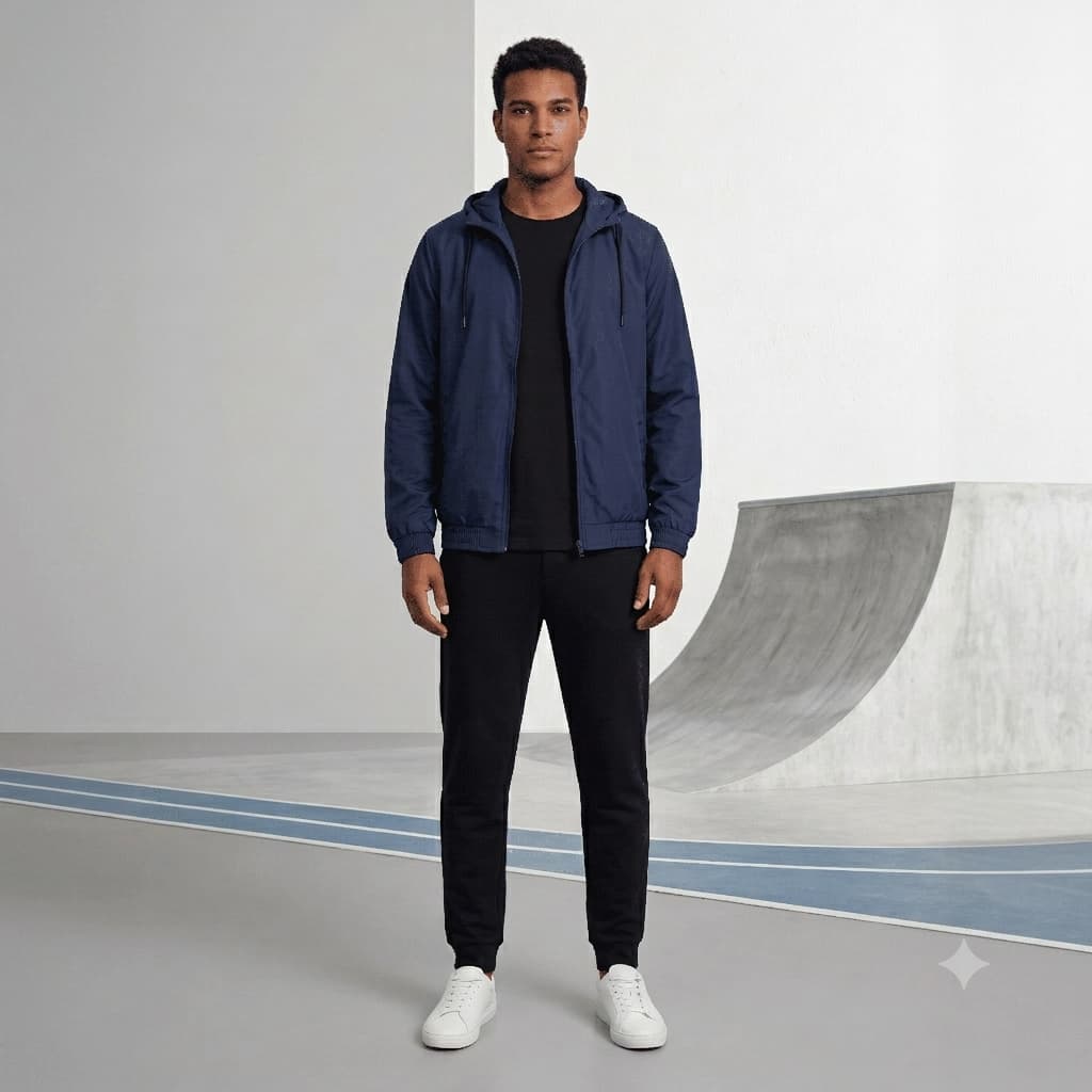 Jaqueta Tipo Corta Vento Outono/Inverno Masculino com Bolso Interno Leve Envio Rápido