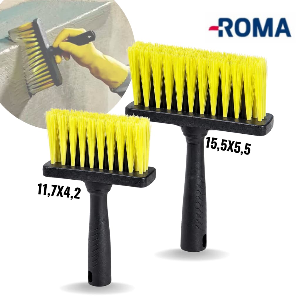 Broxa Retangular Trinca Pinceis Pintura Roma