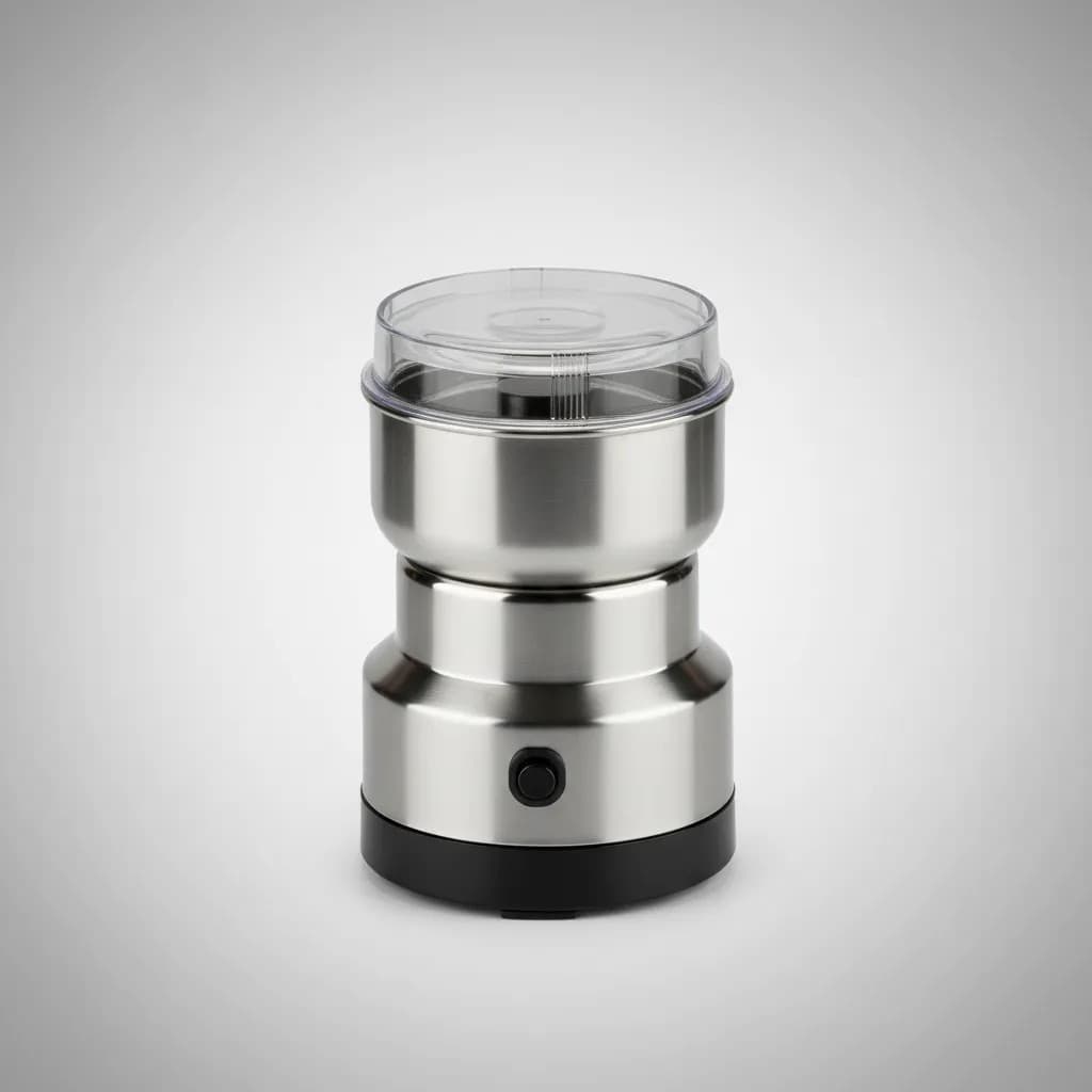 Moedor de Café Elétrico Grãos Moídos na Hora Temperos Multifuncional Inox