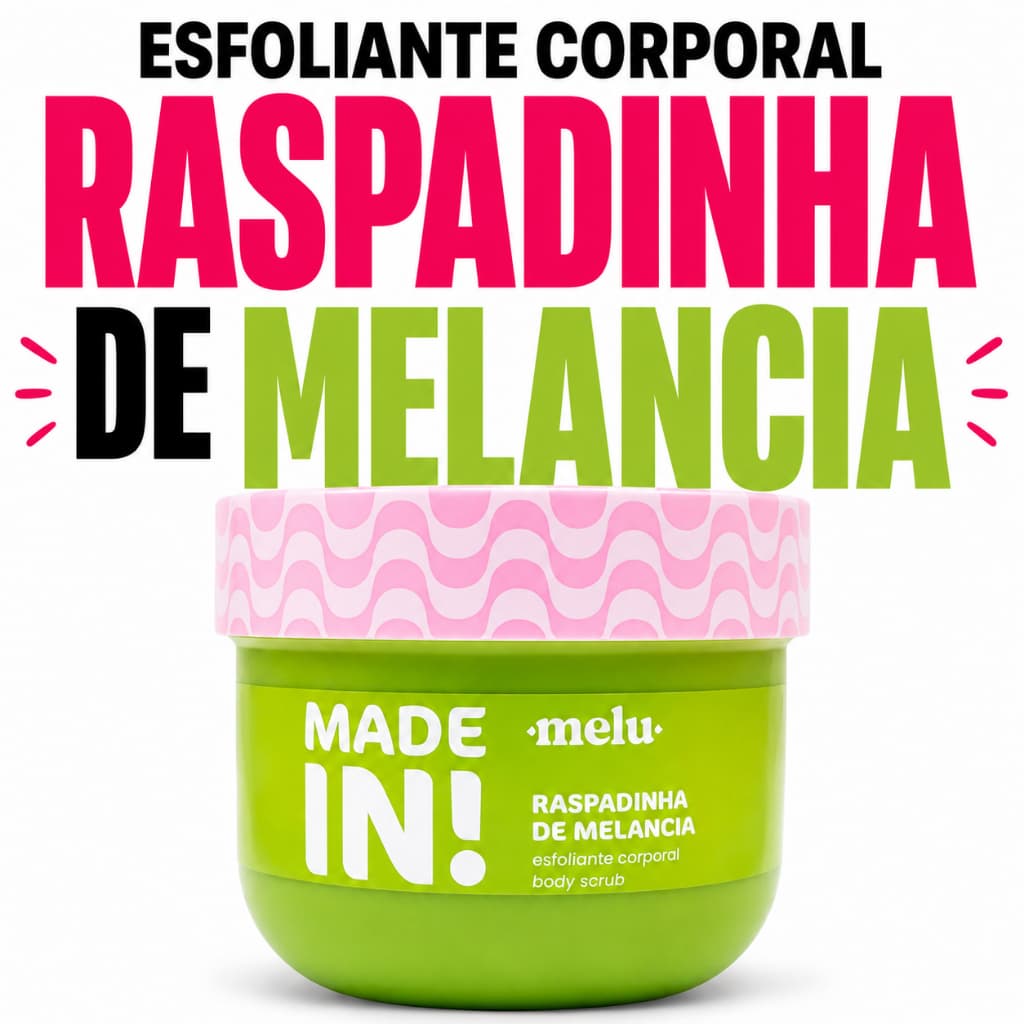Esfoliante Corporal Raspadinha Melancia Ruby Rose Pele Macia Original