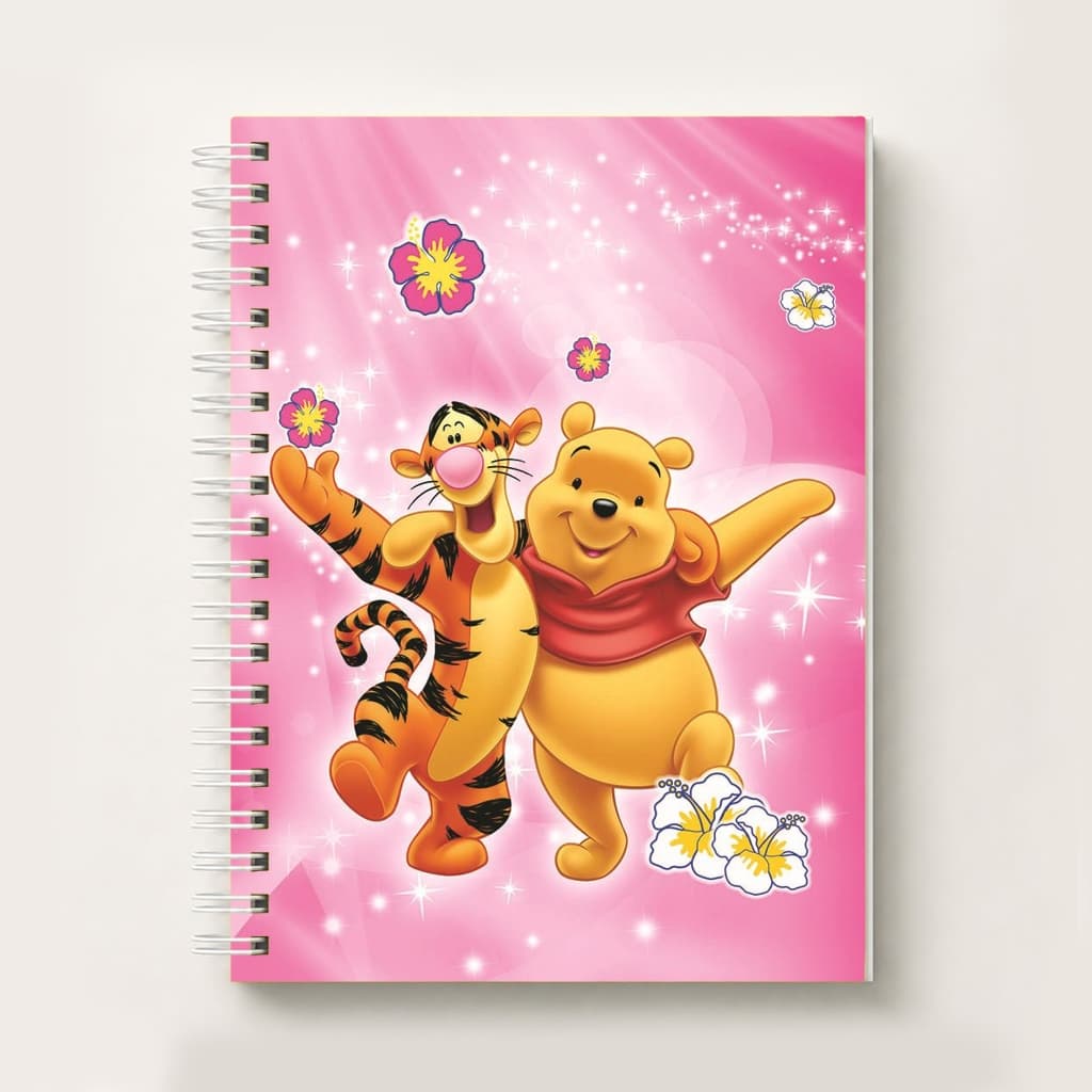 Caderno Personalizado A5 Ursinho Pooh – Envie o Nome no Chat | Caderno de Oração, Anotações