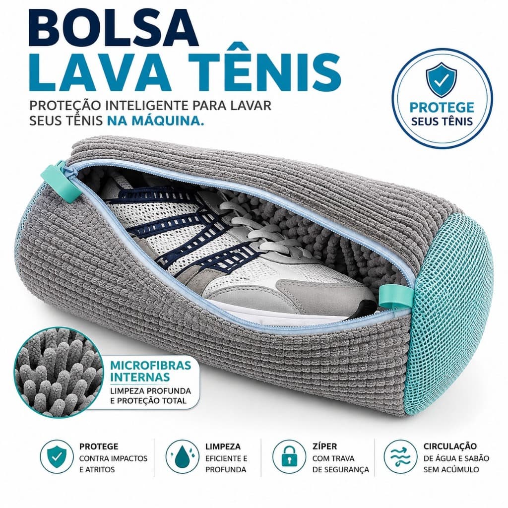 Bolsa Lava Tênis Organizador Proteção Prática Impermeável Sortida