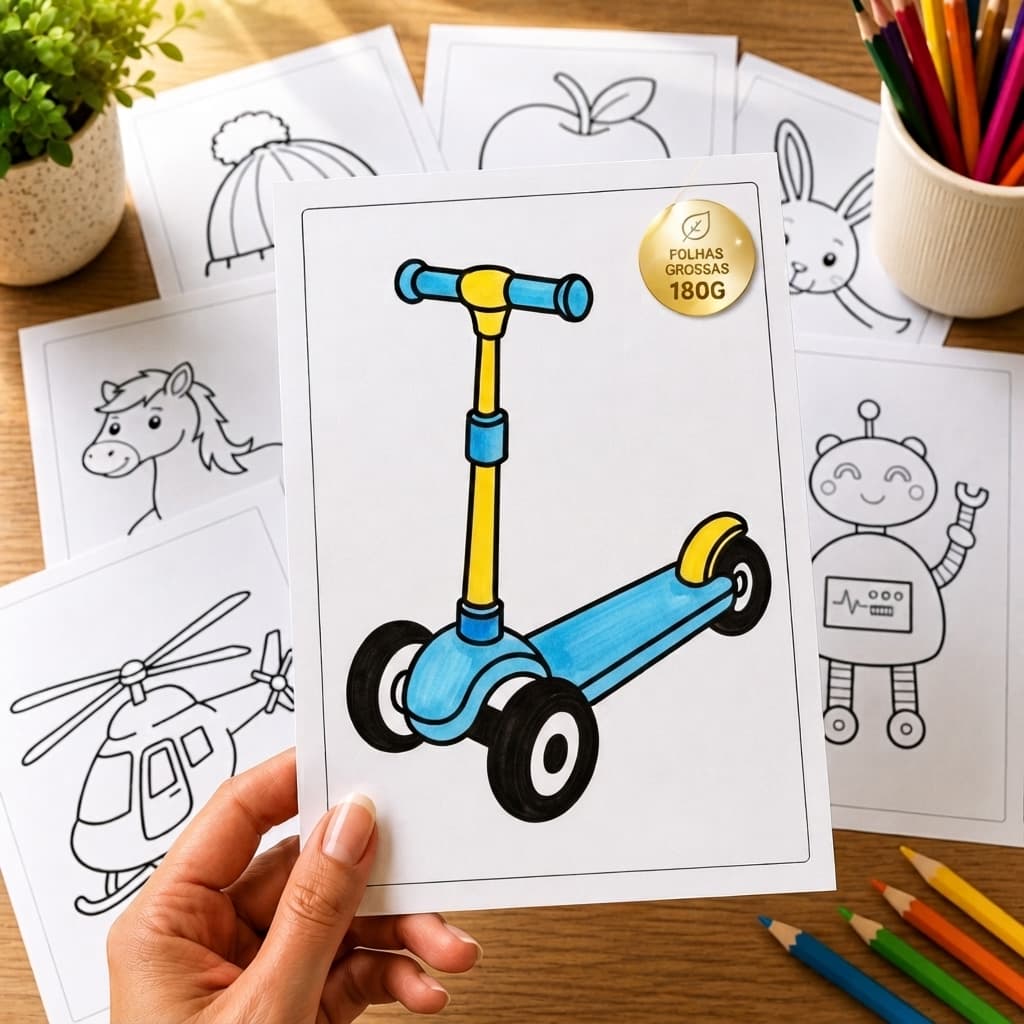 Desenhos Para Colorir Variados Livro Infantil Educativas Recreativas Para Crianças ENVIO IMEDIATO
