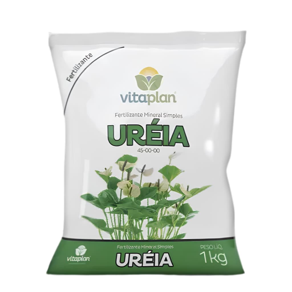 Ureia Fertilizante 1kg 45-00-00 para Plantas Horta Jardim Gramado