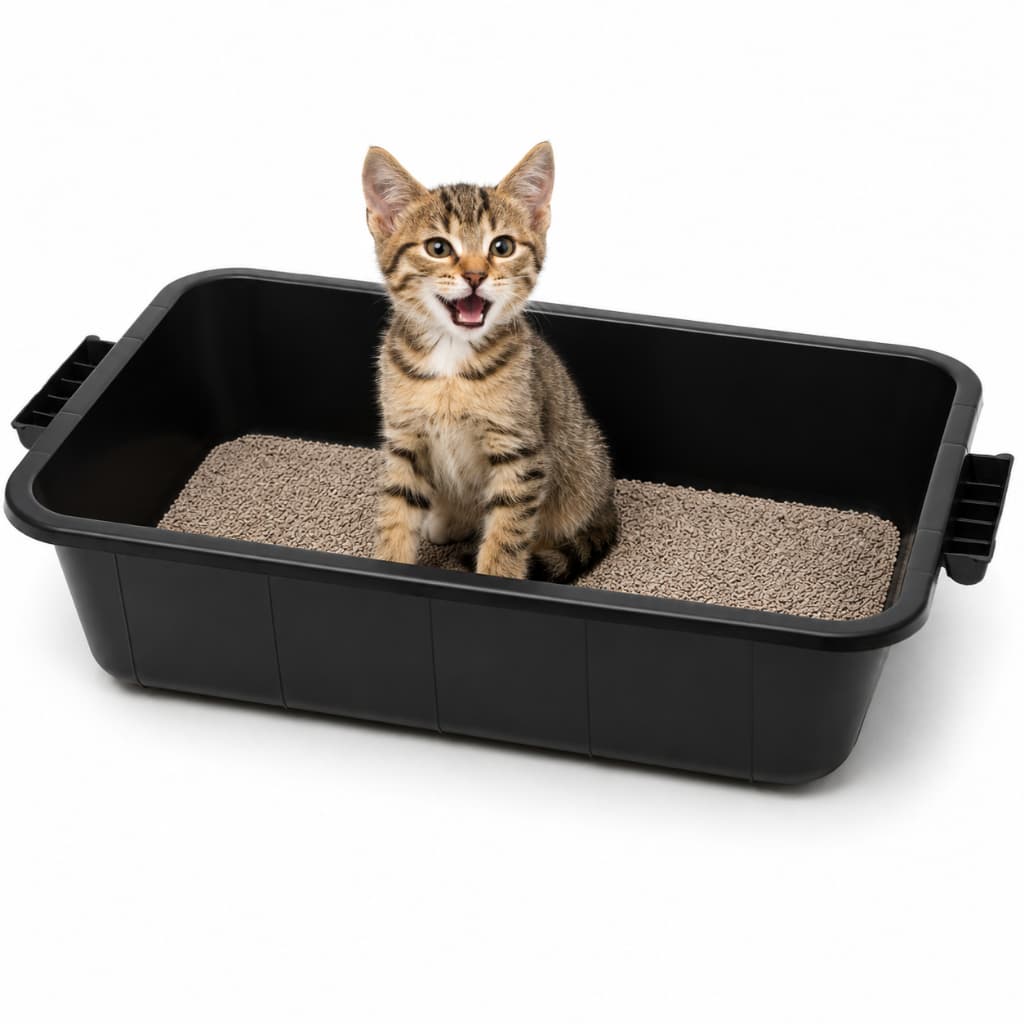 Caixa De Areia Para Gato 22l Borda Alta Reforçada Grande