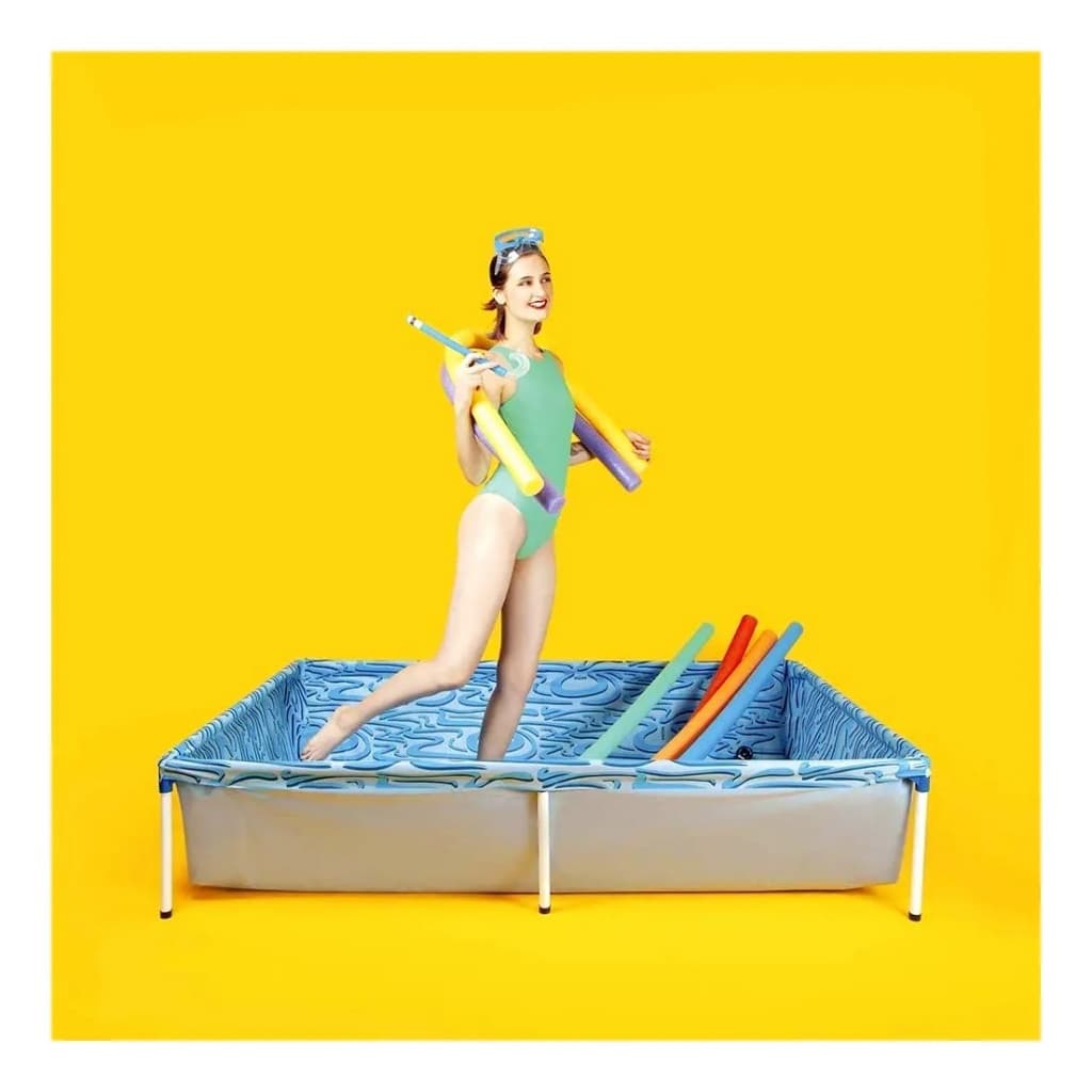 Piscina Infantil Retangular 1000 Litros Mor Estrutural Pequena Portátil Quintal Verão PVC