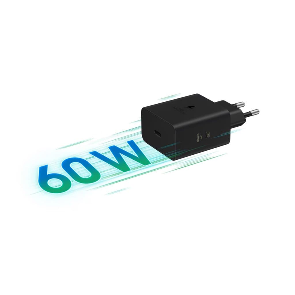 Carregador de 60w Super Rápido Usb-c (sem Cabo) para S26 ULTRA ou linhas: Samsung Galaxy, tablets Galaxy, Galaxy Watches