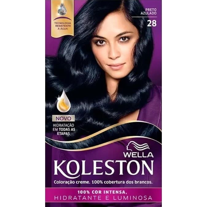 Tinta De Cabelo Coloração Koleston - Cor 28 - Preto Azulado