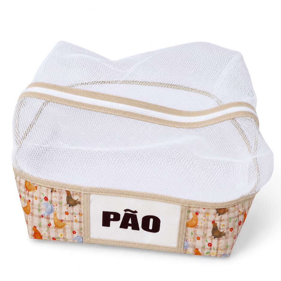 PORTA PÃO COM ZIPER SUPER PRATICO