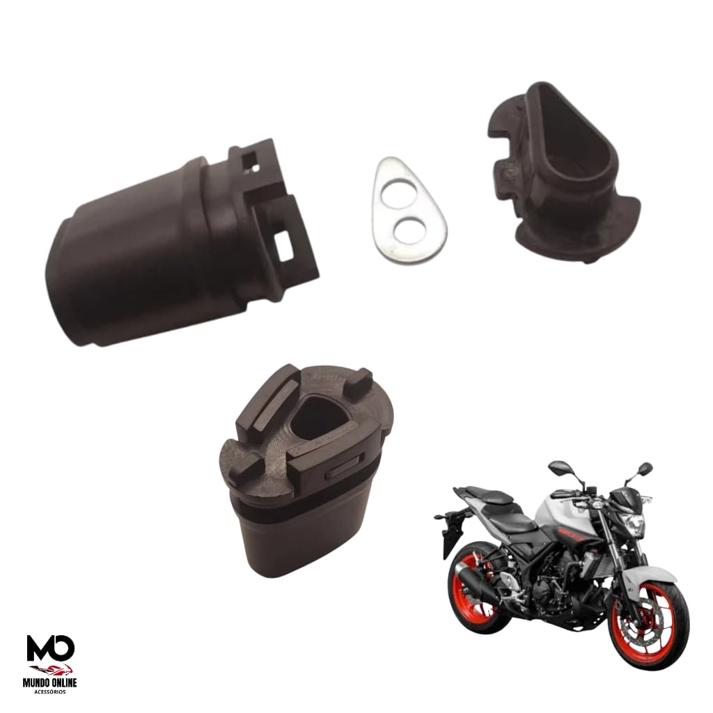 PAR COXIM SUPORTE DO PISCA COM TRAVA REFORÇADA TRASEIRO MT-03 2010-2020
