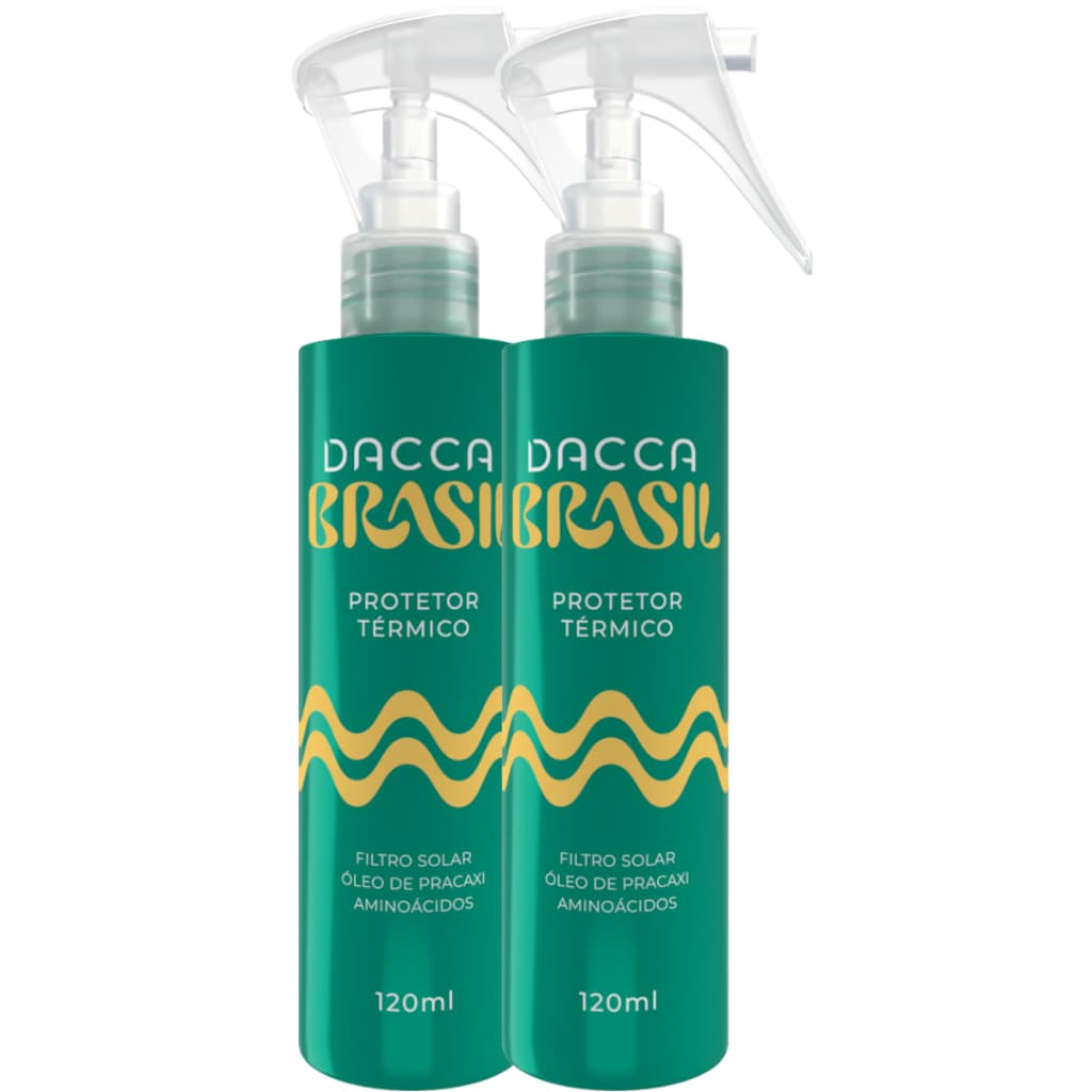 Kit Protetor Térmico Capilar Profissional Leave-in Spray Defrizante Dacca Brasil 120ml