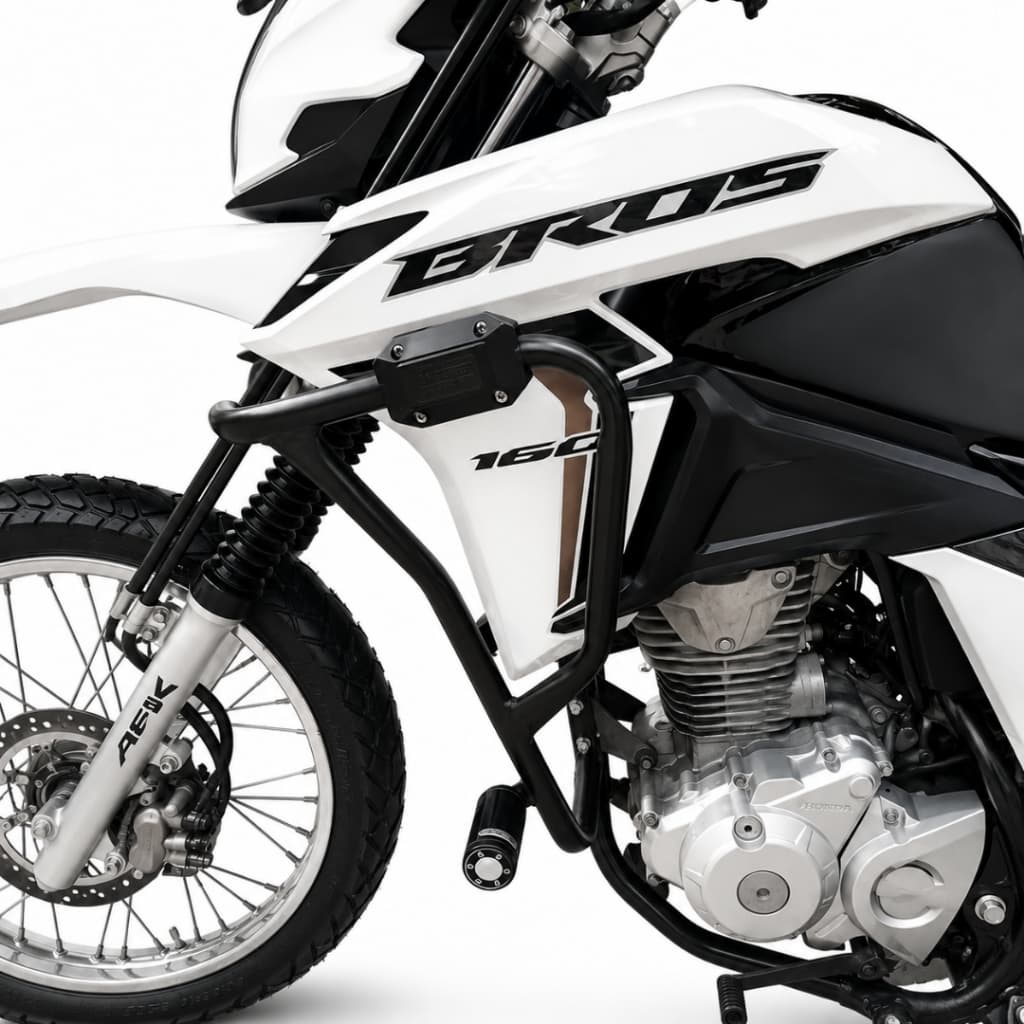 Protetor Para BROS 125 - 150 NXR - Carenagem Tanque Motor Mata Cachorro Slider até 2015 Protetor de Carenagem