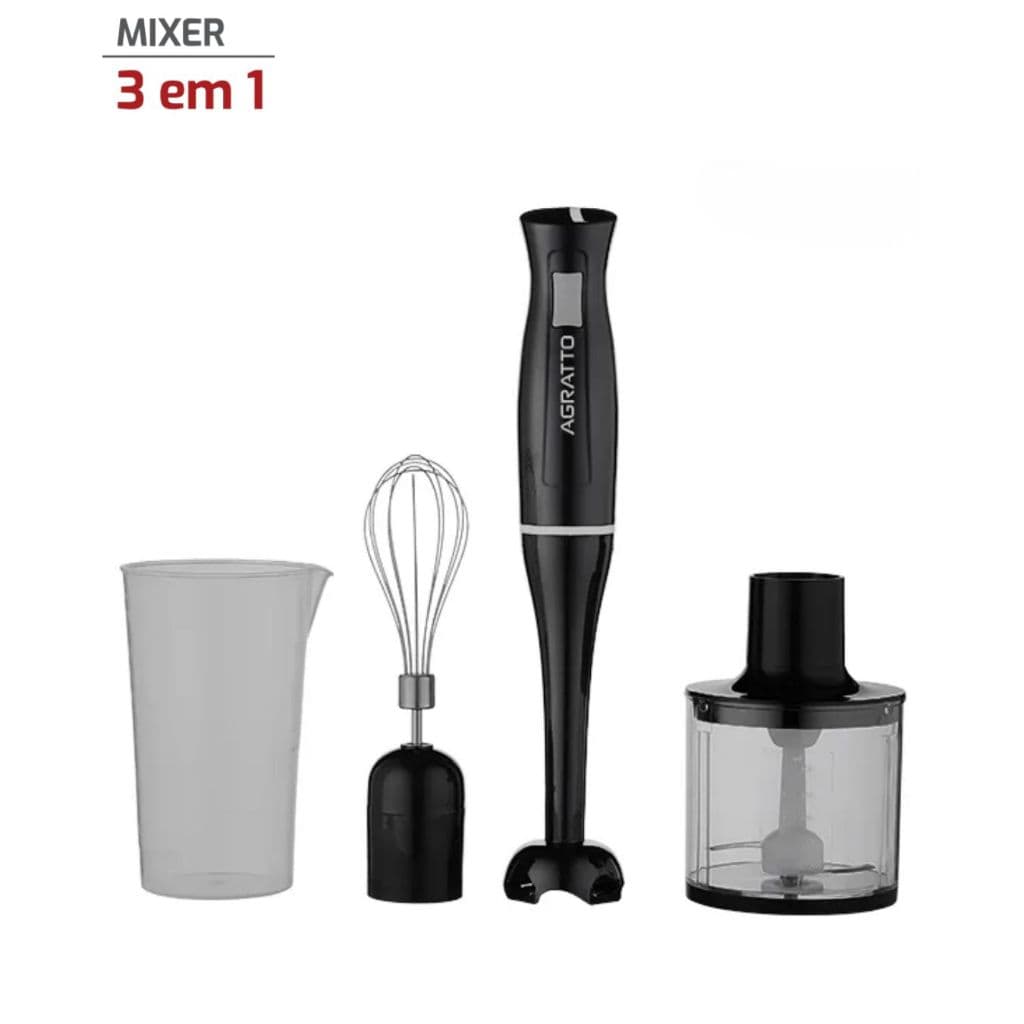 AGRATTO - MIXER 3 EM 1 BATEDOR MIXER E PROCESSADOR - 127V