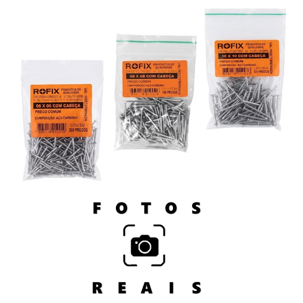 Kit 200 á 505 Pregos Para Artesanato Polido Com Cabeça Gerdau 6x6 8x8 10x10