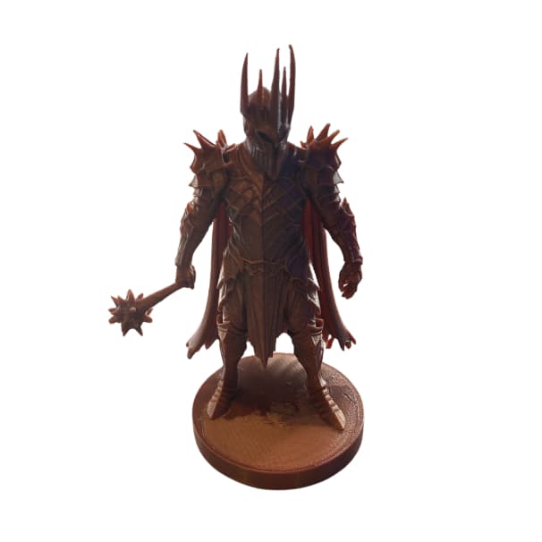 Boneco Rei Bruxo Armadura 15cm Impressão 3D Decorativo Colecionável PLA