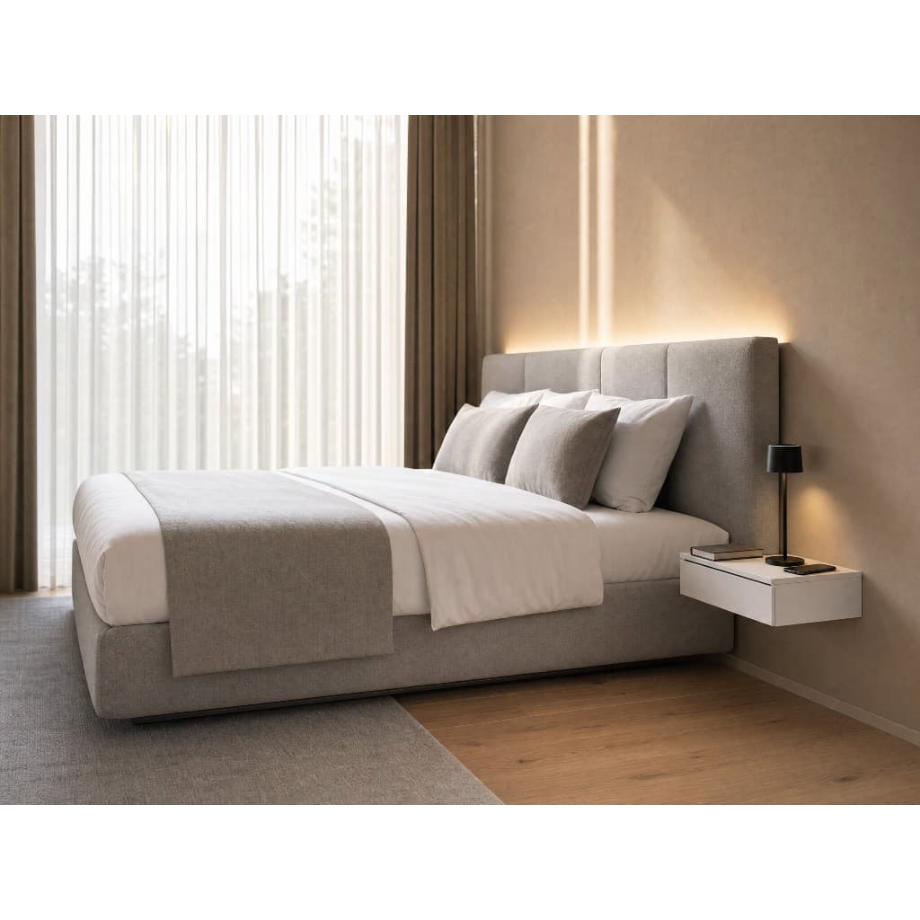 Criado-Mudo Suspenso 40cm Mesa de Cabeceira Moderna 100% MDF