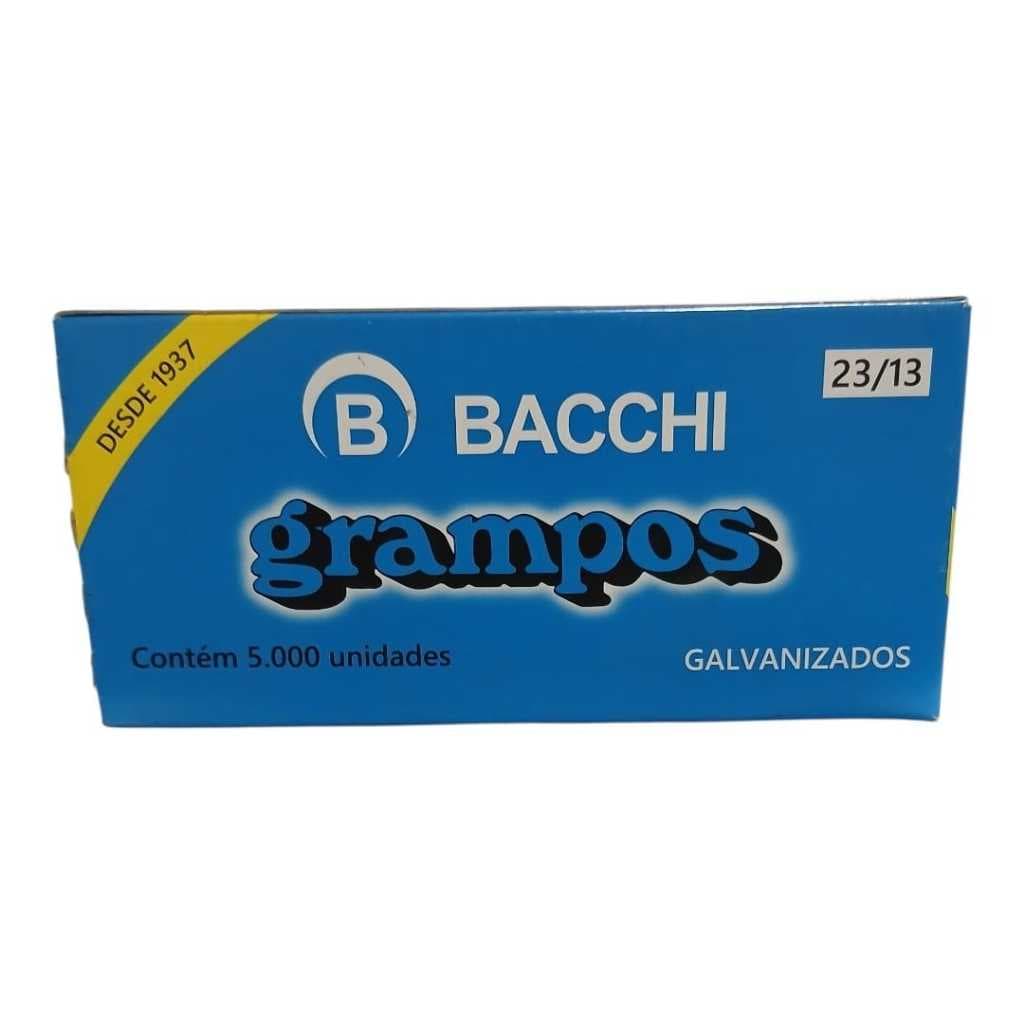 Grampos Bacchi - 23/13 - galvanizados com 5000 grampos para grampeadores manuais.
