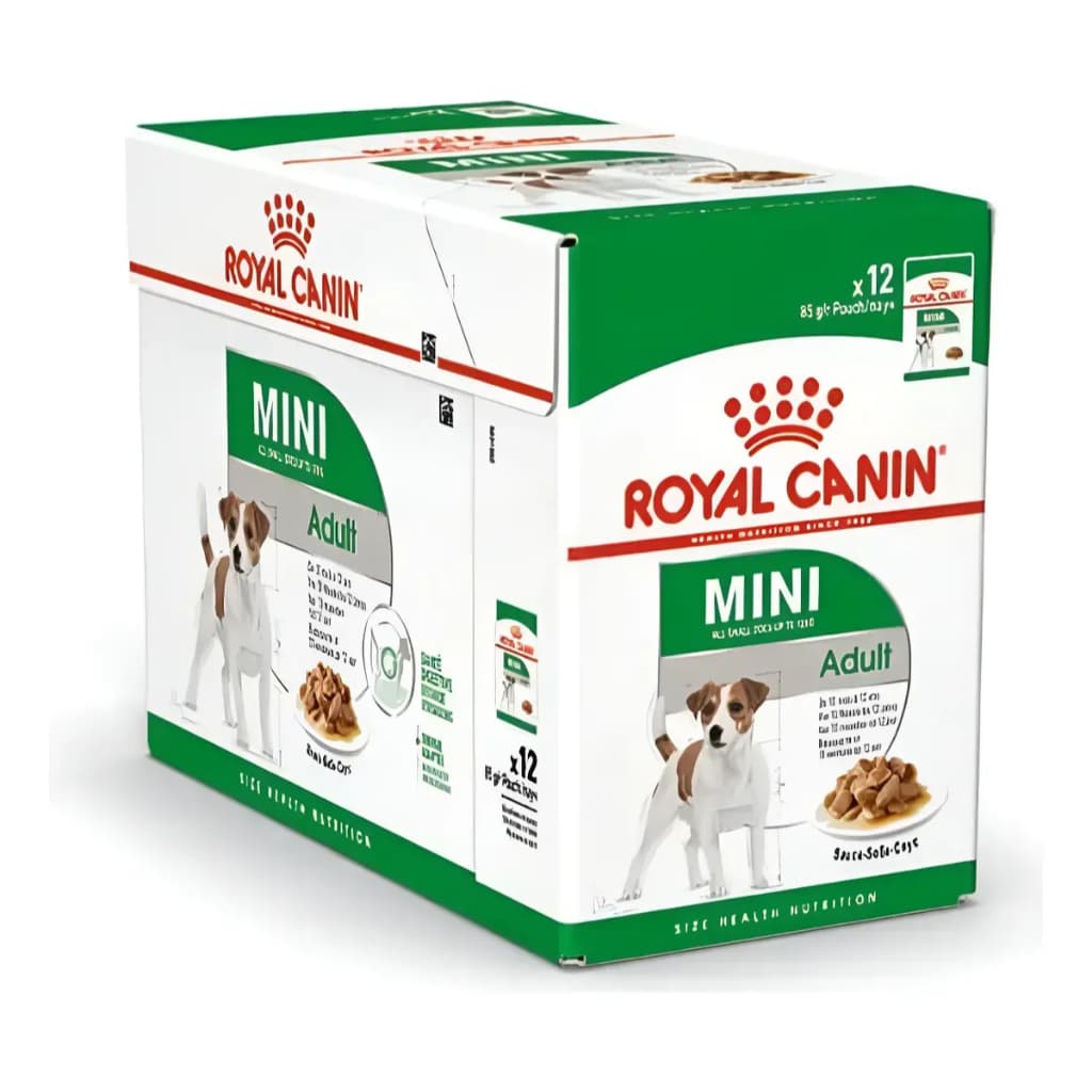 Kit 12 Sachês Royal Canin Mini Adult Cães 85g