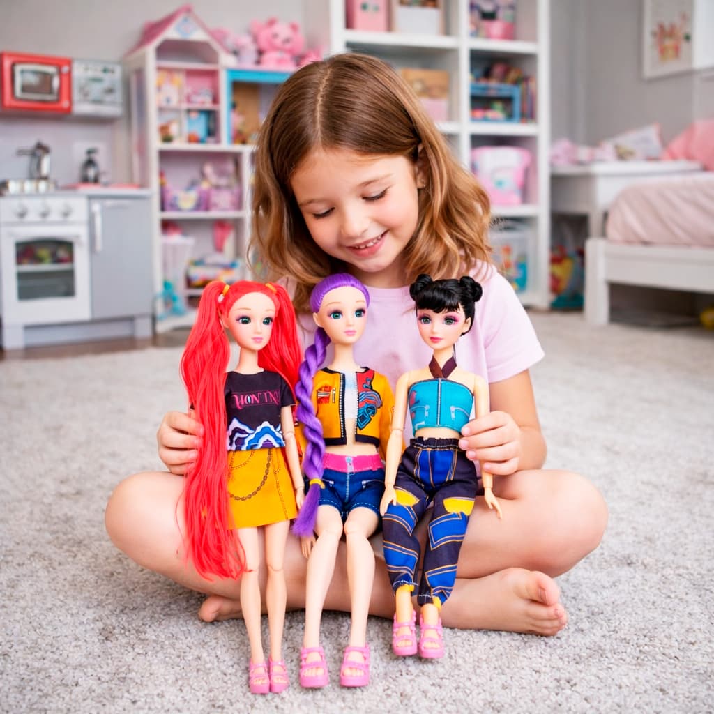 Boneca Musical Demon Hunters Rumi Mira Zoey Guerreiras Kpop