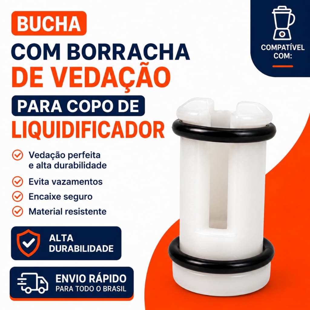 Bucha Copo Liquidificador Mondial L99 L900 L1000 L1100 L1200 MPN01