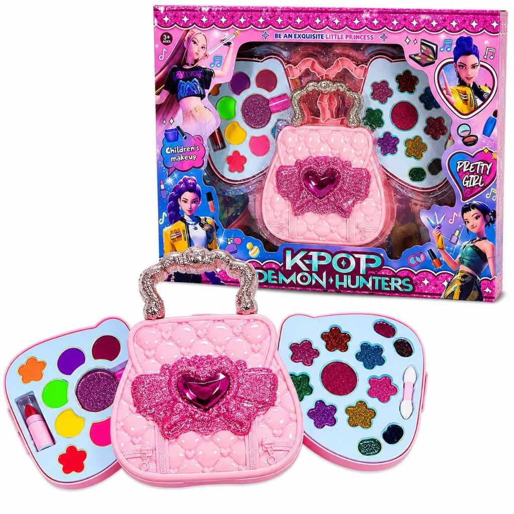Maleta Maquiagem Infantil Bolsa De Beleza Kit Maquiagem Completo Para Menina Rosa Brinquedo