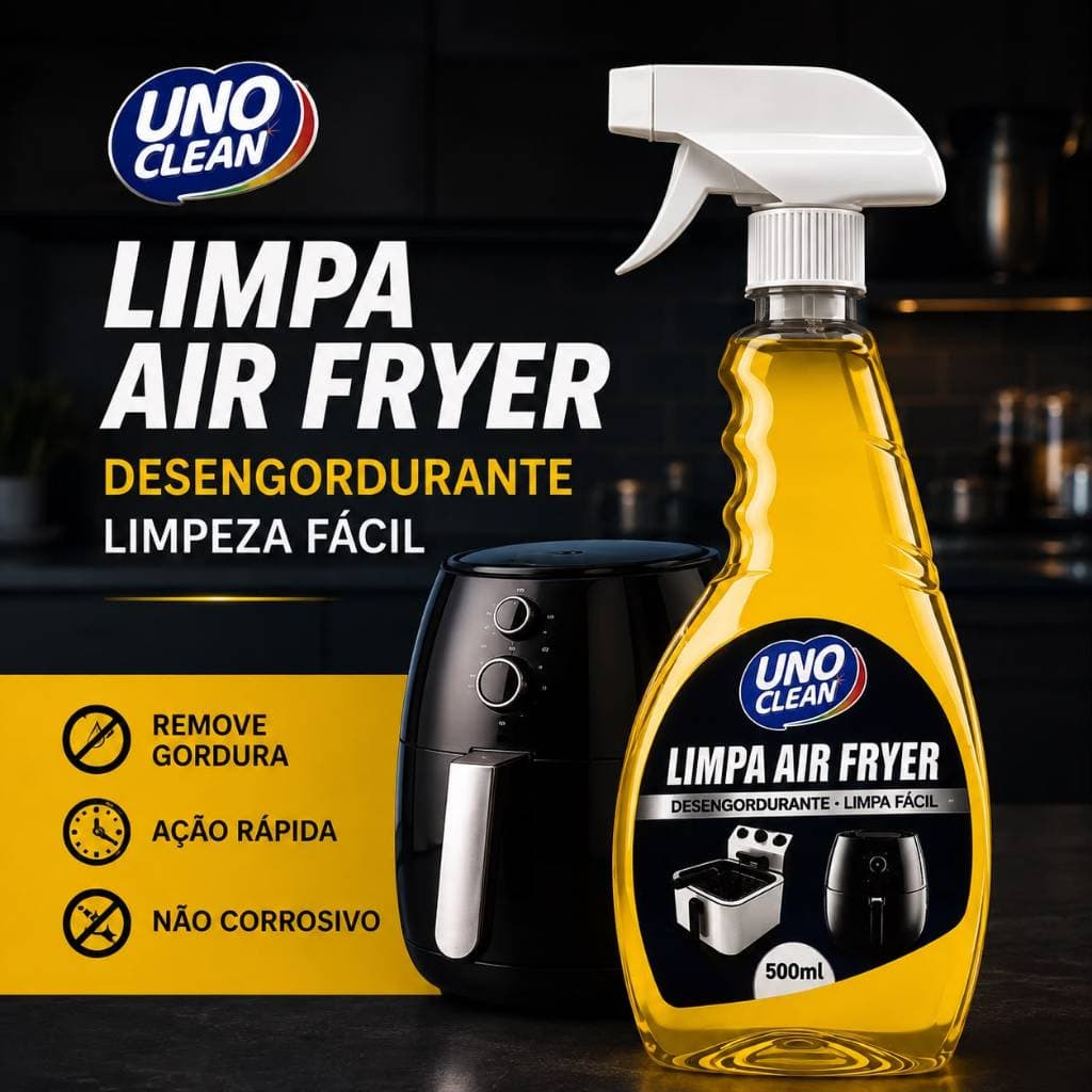 Spray Limpa Air Fryer Alto Poder De Limpeza, Dissolve A Gordura Limpeza Sem Esforço 500ml Provita