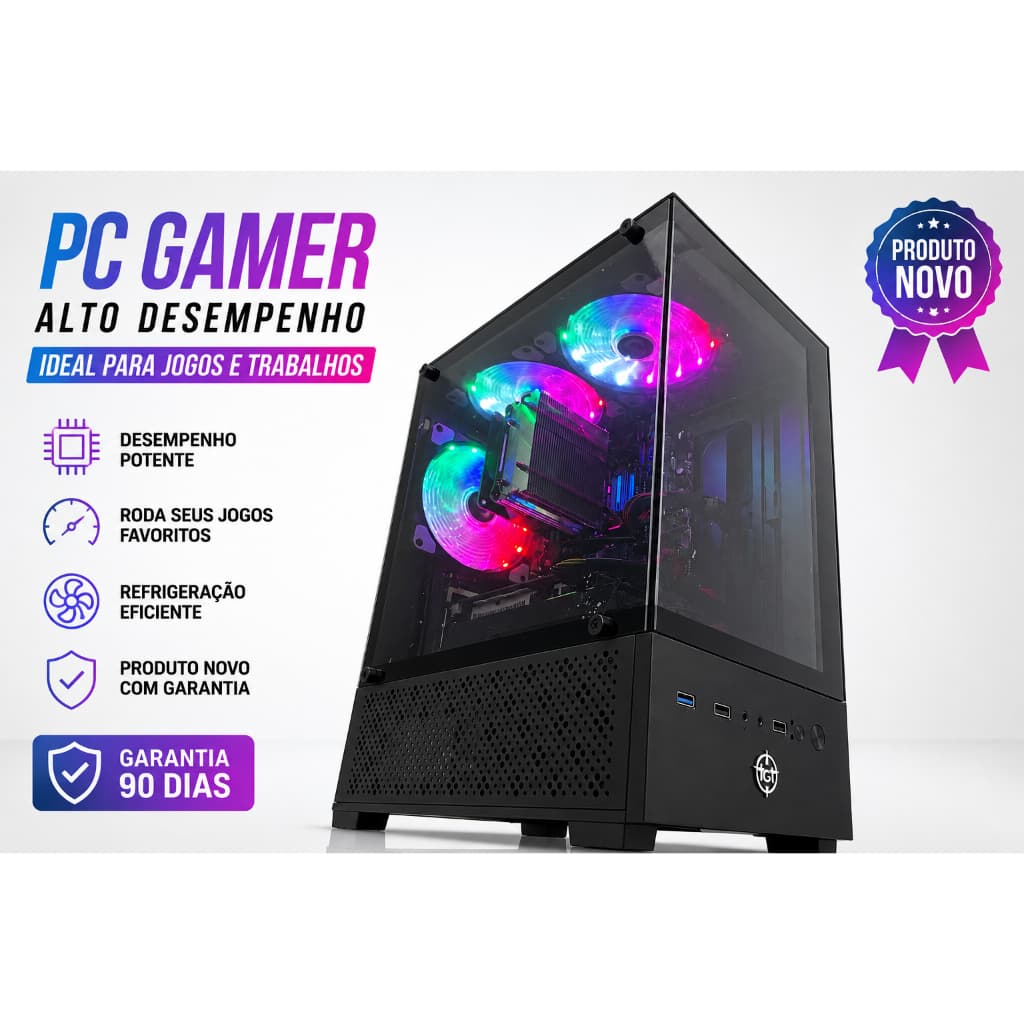 🔥 PC Gamer i7 3ª Geração + GTX 1060 3GB + 16GB RAM 🚀 Pronto para Jogos e Trabalho! 🎮