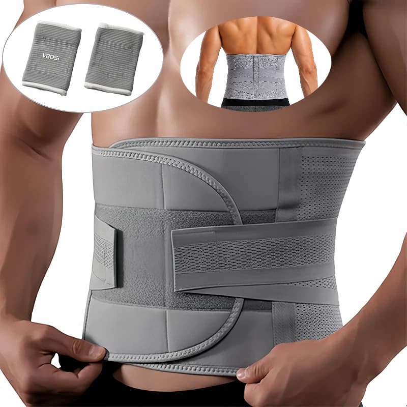 Cinta de treino waist trainer masculino modelador abdominal com fechamento ajustável
