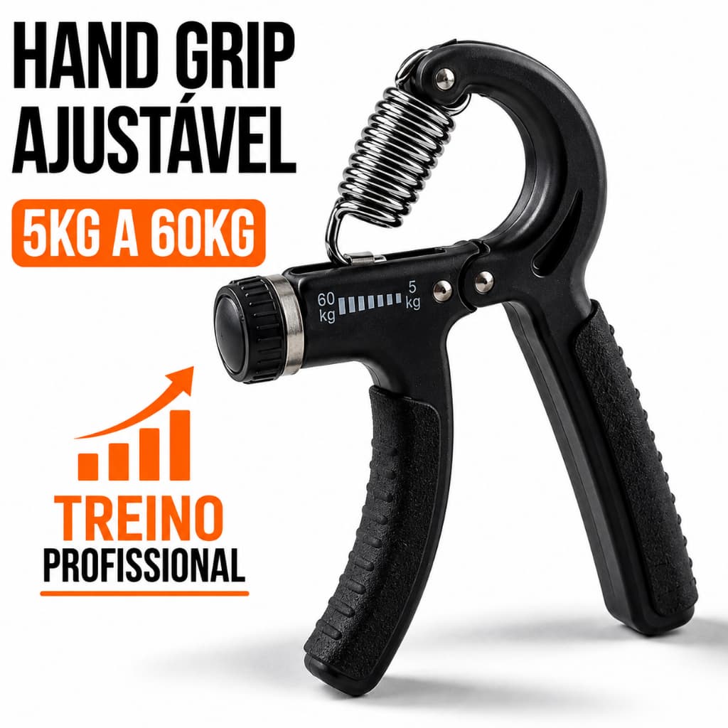 Hand Grip Ajustável 5kg A 60kg Fortalecedor De Mão E Antebraço Musculação Exercitador De Punho Treino Em Casa