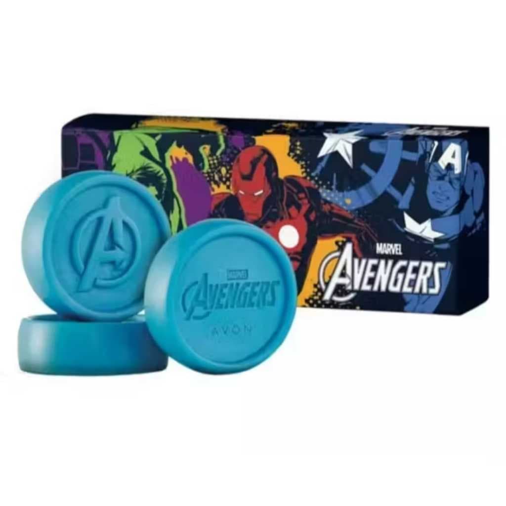 SABONTE INFANTIL MARVEL AVENGERS COM 3 UNIDADES ORIGINAL