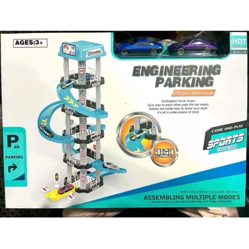 Pistas De Carrinhos Garagem Brinquedo De Menino Infantil Didático Estilo Hot Wheels